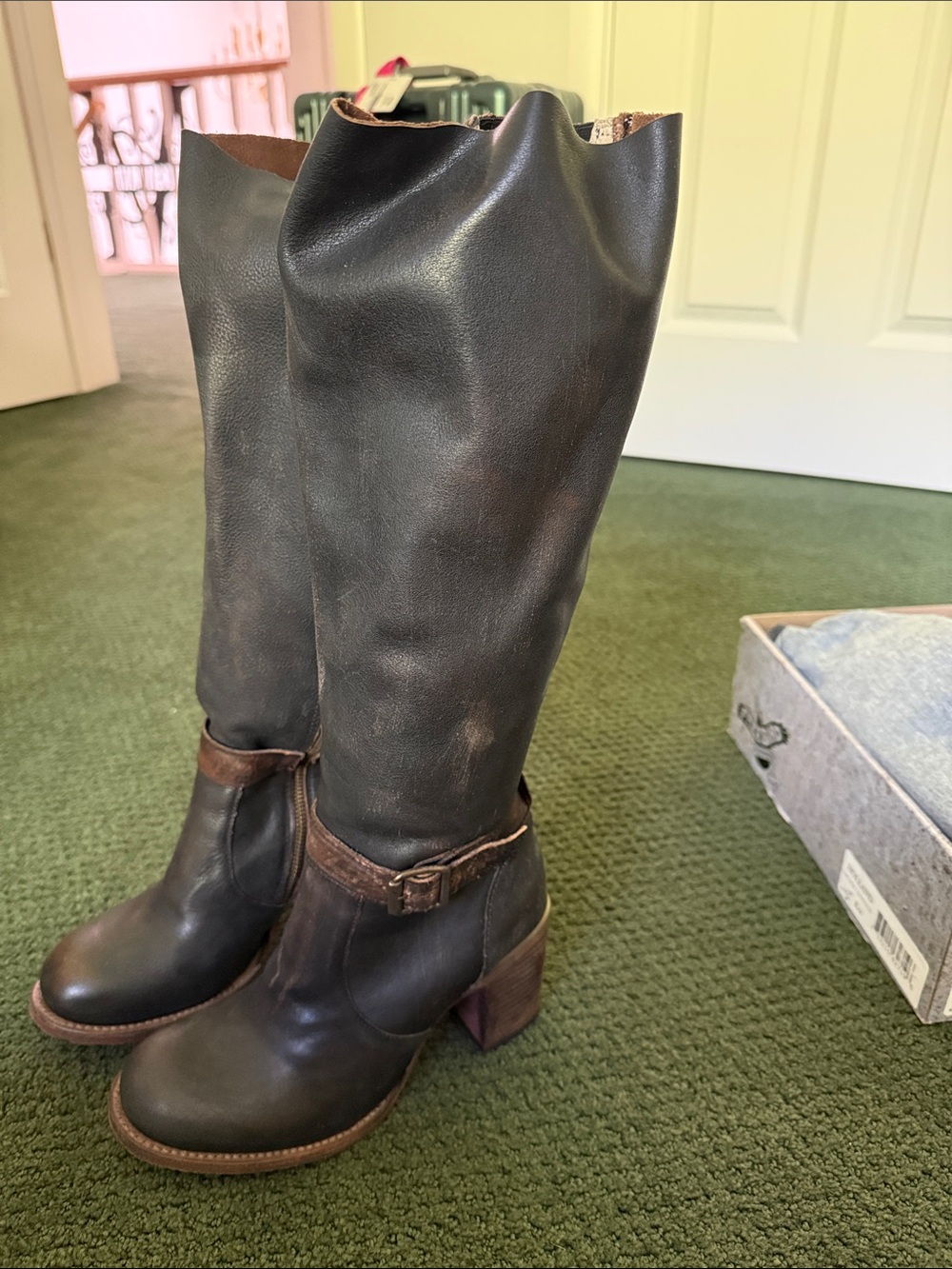 Freebird HollandWomen's Tall Leather Riding Boots in Black